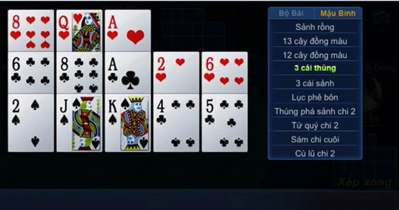 Một số quy luật mà anh em cần biết khi chơi game mậu binh