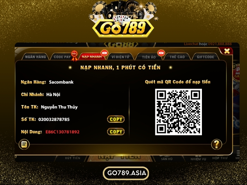 Phương thức thanh toán an toàn, tiện lợi tại Go789 Club Phương thức thanh toán an toàn, tiện lợi tại Go789 Club